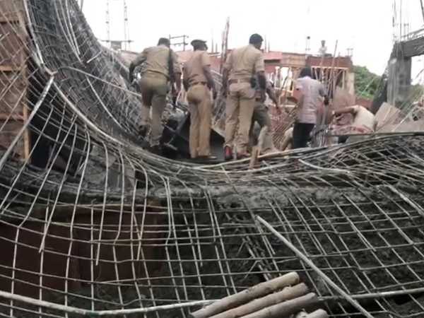 Shelf fallen of an under construction school in Hardoi Shelf fallen of an under construction school in Hardoi