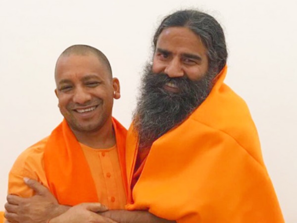 Yogi Adityanath with Baba Ramdev Yogi Adityanath with Baba Ramdev
