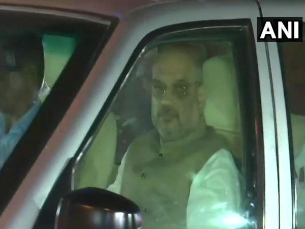 Mumbai: BJP President Amit Shah reaches Matoshree, residence of Shiv Sena chief Uddav Thackeray. Mumbai: BJP President Amit Shah reaches Matoshree, residence of Shiv Sena chief Uddav Thackeray.