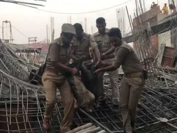 Shelf fallen of an under construction school in Hardoi Shelf fallen of an under construction school in Hardoi