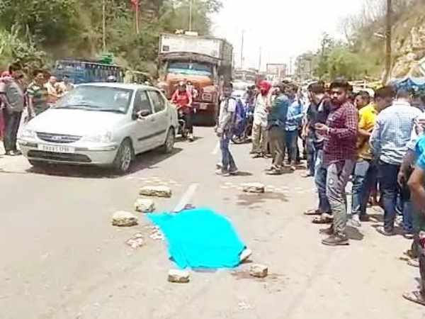 An grand mother died in road accident in Bhopal An grand mother died in road accident in Bhopal
