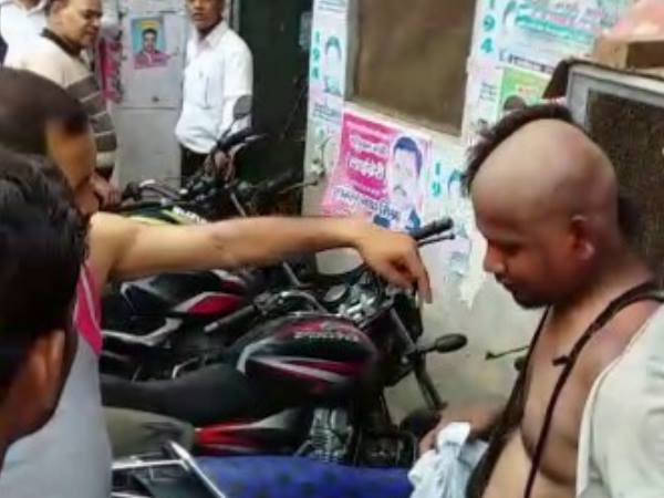 Advocate gives punishment in new style in Kanpur Advocate gives punishment in new style in Kanpur