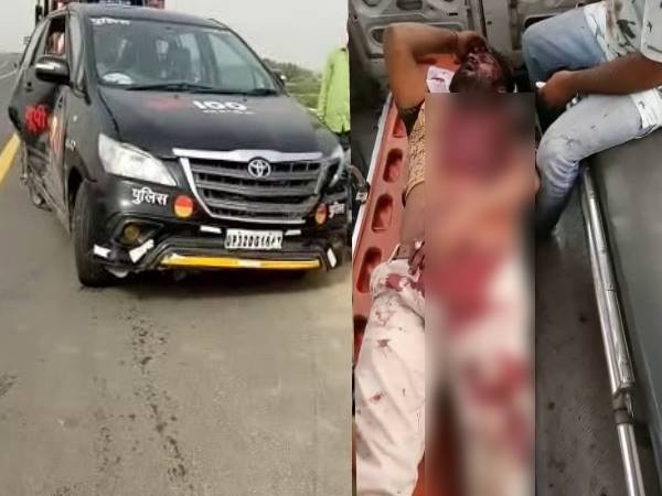 kannauj police collision with liquor smuggler 3 policeman injured kannauj police collision with liquor smuggler 3 policeman injured