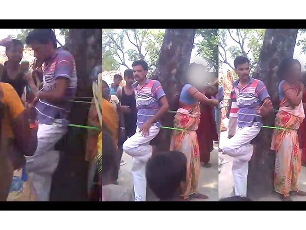 wife and his lover beaten by husband in Lucknow wife and his lover beaten by husband in Lucknow