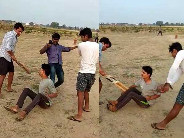 A video of beating in Bihta area is getting viral on social media A video of beating in Bihta area is getting viral on social media