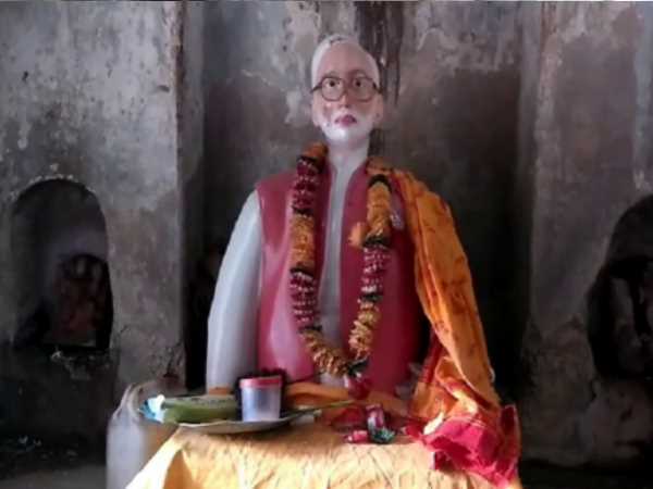 Narendra Modis temple damaged in Kausambi Narendra Modis temple damaged in Kausambi