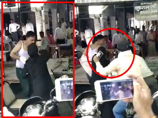 shahjahanpur woman beaten two men as they molested the lady shahjahanpur woman beaten two men as they molested the lady