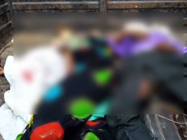 Four persons of same family died in road accident in Sambhal Four persons of same family died in road accident in Sambhal