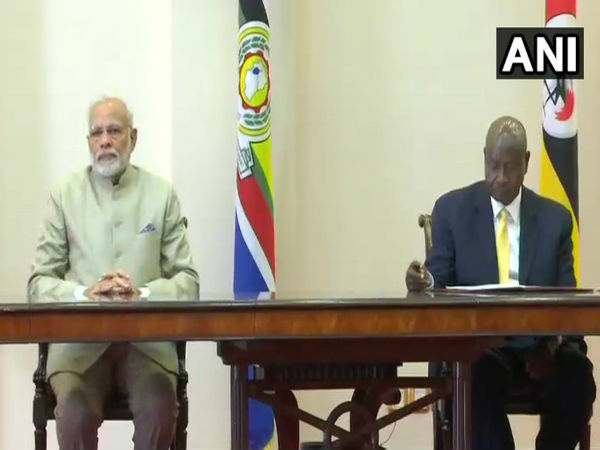 Indian Government has decided to gift a cancer therapy machine to the Uganda cancer institute in Kampala: PM Modi Indian Government has decided to gift a cancer therapy machine to the Uganda cancer institute in Kampala: PM Modi