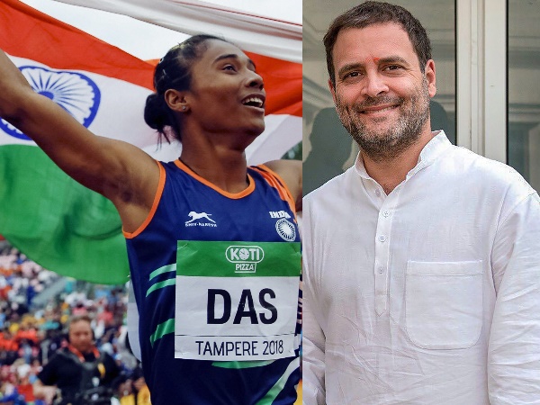 Hima Das, Rahul Gandi Hima Das, Rahul Gandi
