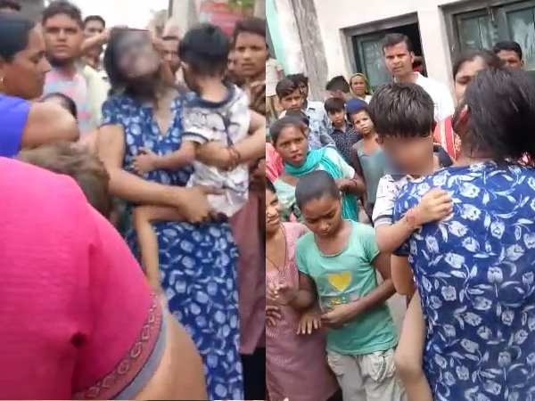 bareilly woman beaten mother and her child bareilly woman beaten mother and her child