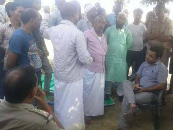 tension during dead body burying in kaushambi tension during dead body burying in kaushambi