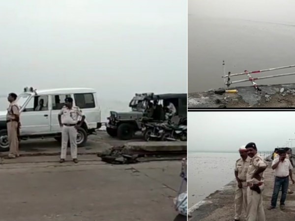 गांधी सेतु पर रेलिंग तोड़कर गंगा नदी में गिरी तेज रफ्तार SUV गांधी सेतु पर रेलिंग तोड़कर गंगा नदी में गिरी तेज रफ्तार SUV