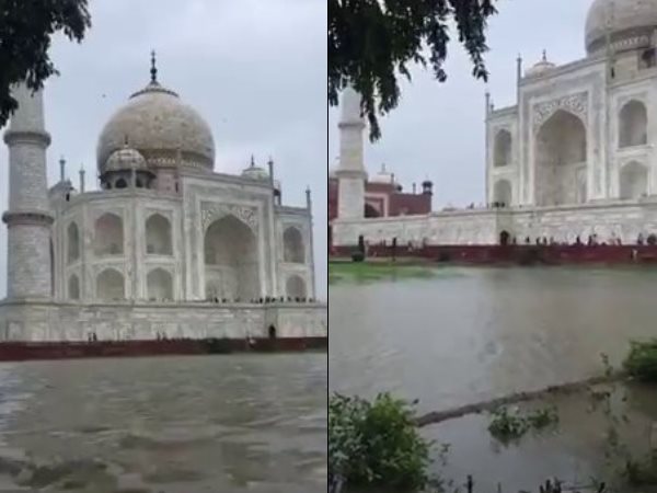 Video water logging in taj mahal premises after heavy rain in agra uttar pradesh Video water logging in taj mahal premises after heavy rain in agra uttar pradesh
