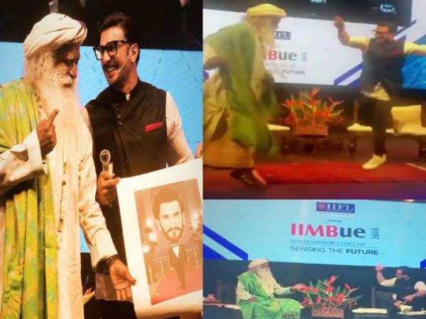 रणवीर सिंह ने योगी संग नृत्य किया....