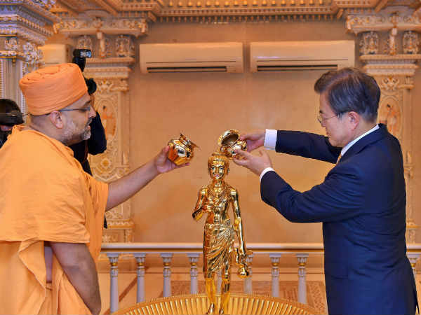 रविवार को अक्षरधाम मंदिर