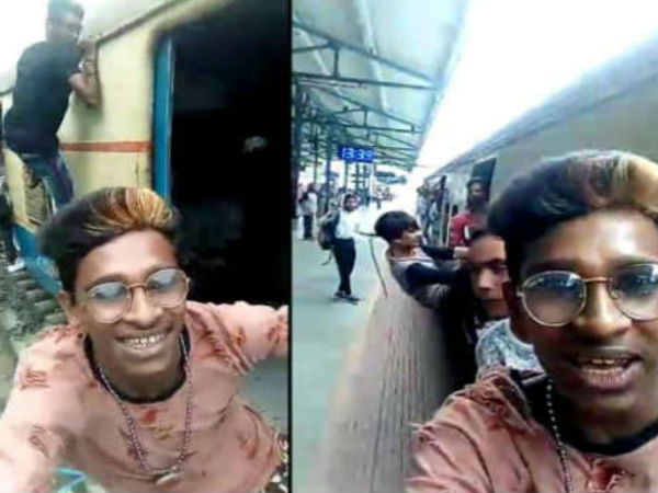 Video: Mumbai Youth Snatches Phone To Make Dangerous Video On A Moving Train Video: Mumbai Youth Snatches Phone To Make Dangerous Video On A Moving Train