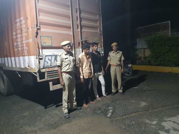 container filled with liquor seized by police container filled with liquor seized by police