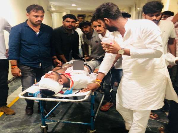 jaipur Bloody conflicts in student wing, NSUI state president and presidential candidate attacked jaipur Bloody conflicts in student wing, NSUI state president and presidential candidate attacked