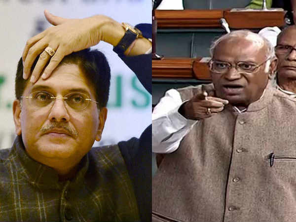 पीयूष गोयल-मल्लिकार्जुन खड़गे के बीच तीखी कहासुनी, बोले- दम है तो मुंबई से मेरे खिलाफ चुनाव लड़कर दिखाएं पीयूष गोयल-मल्लिकार्जुन खड़गे के बीच तीखी कहासुनी, बोले- दम है तो मुंबई से मेरे खिलाफ चुनाव लड़कर दिखाएं