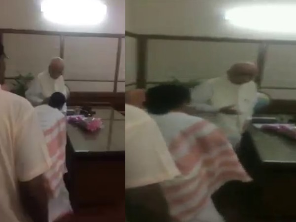 संसद भवन में आडवाणी से ममता ने की मुलाकात