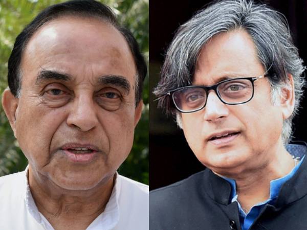शशि थरूर के बयान पर स्वामी का निशाना