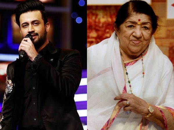 Lata Mangeshkar, Atif Aslam Lata Mangeshkar, Atif Aslam