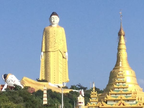 म्यांमार का Laykyun Sekkya Buddha स्टैचू