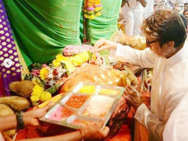 बप्पा की चरणों में सदी के महानायक अमिताभ बच्चन