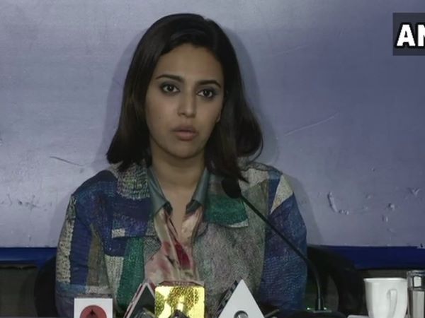 Swara Bhaskar says the people who assassinated mahatma gandhi is in power today Swara Bhaskar says the people who assassinated mahatma gandhi is in power today