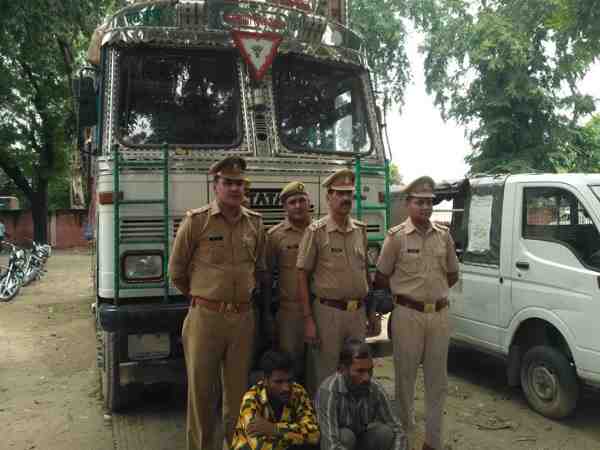truck filled with rice stolen by the owner and then caught by police truck filled with rice stolen by the owner and then caught by police