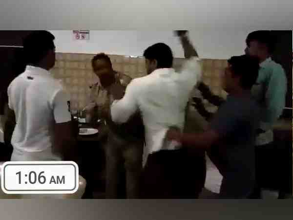 bjp leader manish sent to jail after beating meerut daroga bjp leader manish sent to jail after beating meerut daroga