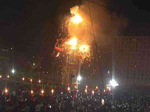 fire broke out in parade ramleela ground in kanpur fire broke out in parade ramleela ground in kanpur