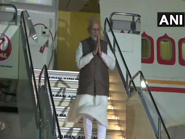 PM Narendra Modi arrives in Tokyo for his two-day visit to Japan PM Narendra Modi arrives in Tokyo for his two-day visit to Japan