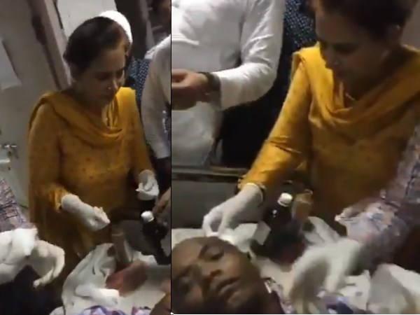 Amritsar train accident navjot kaur sidhu treating injured peoples in civil hospital Amritsar train accident navjot kaur sidhu treating injured peoples in civil hospital