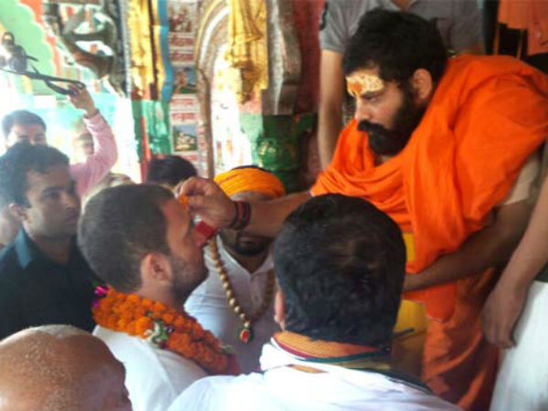 राहुल गांधी के मंदिर दर्शन (टेंपल रन)