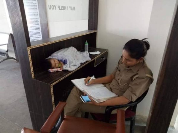 up dgp orders for the transfer of the mother cop who took her baby during duty hours up dgp orders for the transfer of the mother cop who took her baby during duty hours
