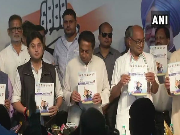 Bhopal: Congress releases manifesto for Madhya Pradesh Assembly elections. Bhopal: Congress releases manifesto for Madhya Pradesh Assembly elections.