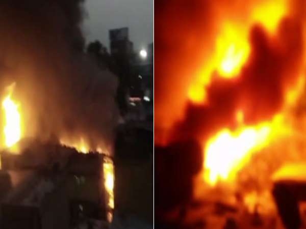 Maharashtra: Fire breaks out in a fibre factory near Bhavani Peth in Pune Maharashtra: Fire breaks out in a fibre factory near Bhavani Peth in Pune