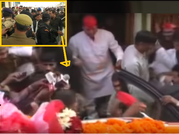अखिलेश की सिक्योरिटी में लगे NSG कमांडो ने समर्थकों को मुक्कों से पीटा, बेबस दिखे सपा सुप्रीमो अखिलेश की सिक्योरिटी में लगे NSG कमांडो ने समर्थकों को मुक्कों से पीटा, बेबस दिखे सपा सुप्रीमो
