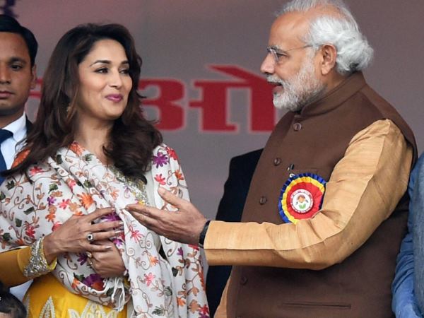 Madhuri Dixit, Narendra Modi Madhuri Dixit, Narendra Modi