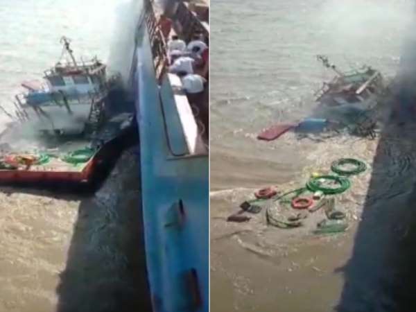 Four people missing after an explosion onboard a boat at Piram Bet island in Gujarat Four people missing after an explosion onboard a boat at Piram Bet island in Gujarat
