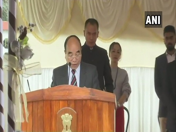 mnf leader Zoramthanga takes oath as the Chief Minister of Mizoram mnf leader Zoramthanga takes oath as the Chief Minister of Mizoram