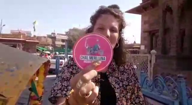 holland woman on the tour of India says Ram Ram Sa to Jodhpur holland woman on the tour of India says Ram Ram Sa to Jodhpur
