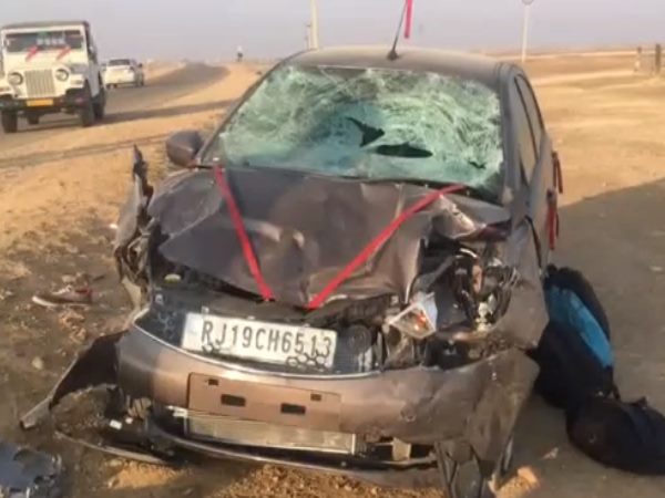 Three tourists die in Jaisalmer Road accident after the New Year Party Three tourists die in Jaisalmer Road accident after the New Year Party