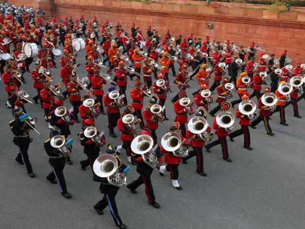 Beating the retreat ceremony Raisina Hill Delhi Republic Day 2019 Beating the retreat ceremony Raisina Hill Delhi Republic Day 2019