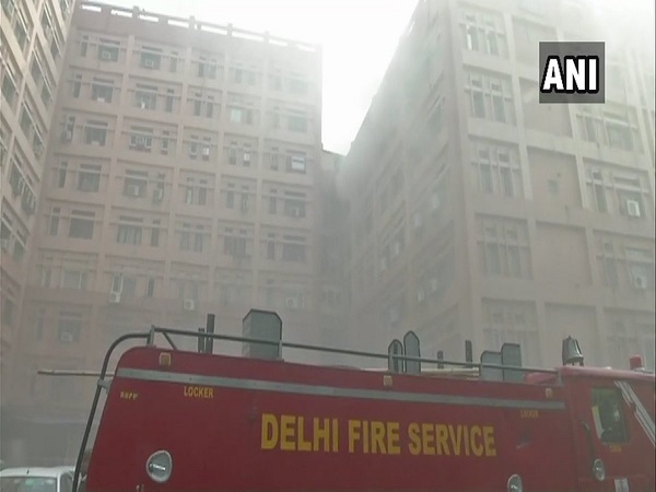 Fire breaks out in a building in Pragati Vihars CGO Complex, Delhi Fire breaks out in a building in Pragati Vihars CGO Complex, Delhi