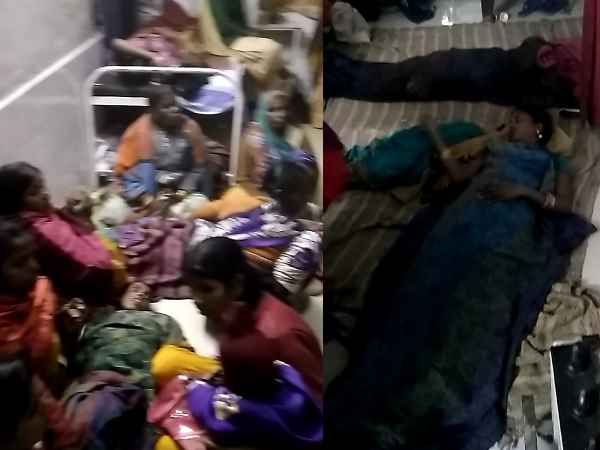 Gorakhpur: After operation women were laid on the ground in hospital Gorakhpur: After operation women were laid on the ground in hospital