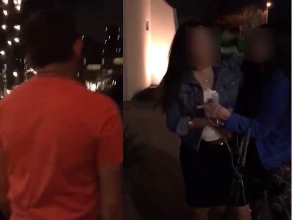 wife catch her husband with Girlfriend in american hotel, video viral wife catch her husband with Girlfriend in american hotel, video viral