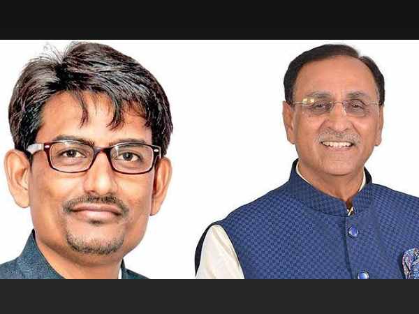 Congress MLA alpesh thakor meet CM rupani at Gujarat Congress MLA alpesh thakor meet CM rupani at Gujarat